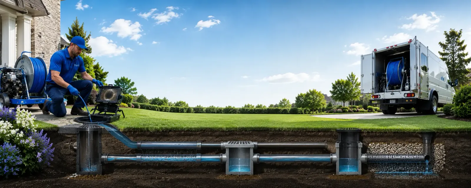 Outdoor drain cleaning information for Alma, WV